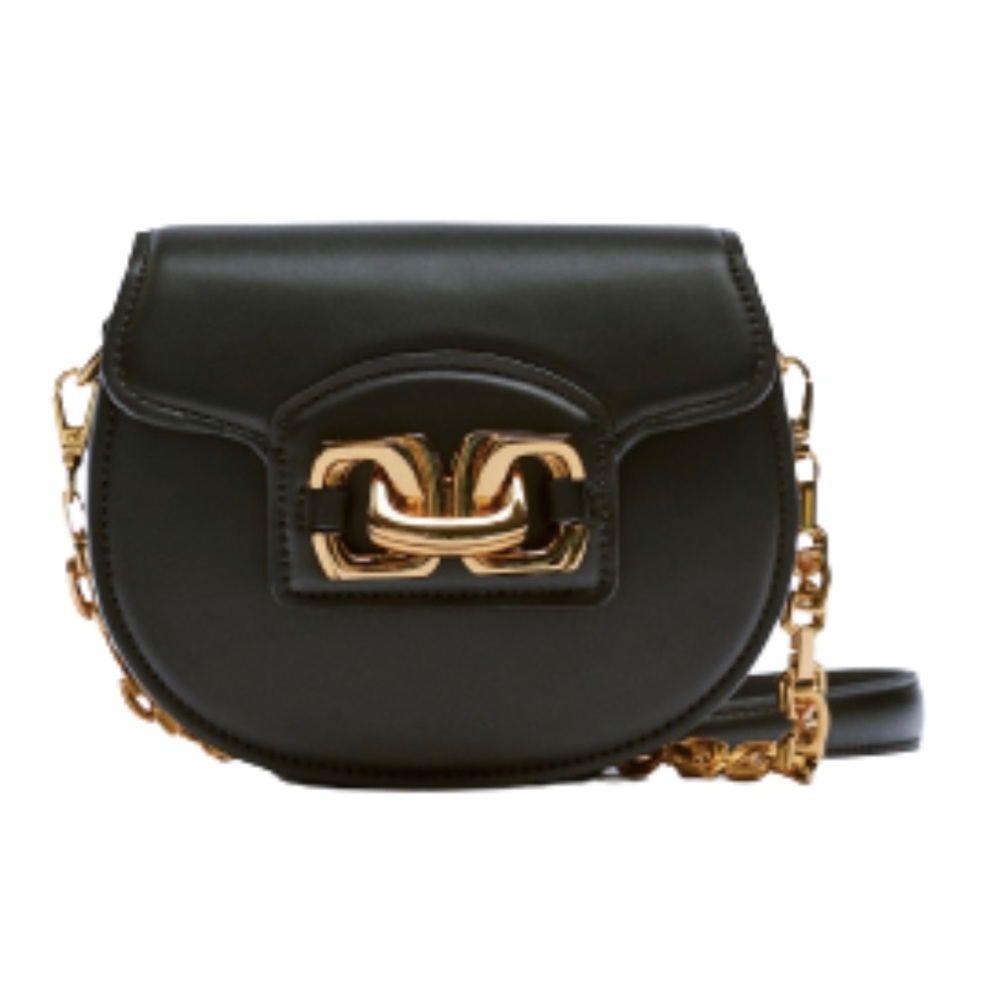 Zara Crossbody Bag With Buckle Closure Black